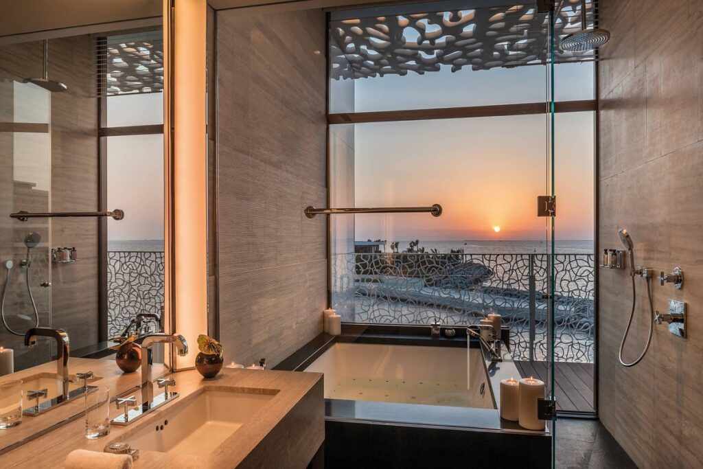 Bulgari Hotel Dubai suite bathroom