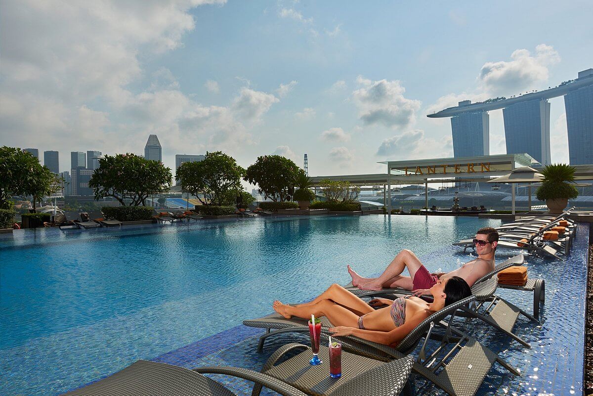 The Fullerton Bay Hotel rooftop pool