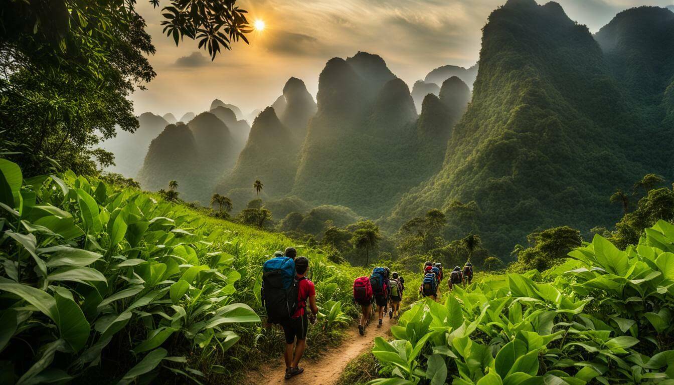 Jungle trekking in Phong Nha-Ke Bang National Park